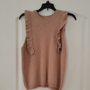 Nude Crew Neck Sleeveless